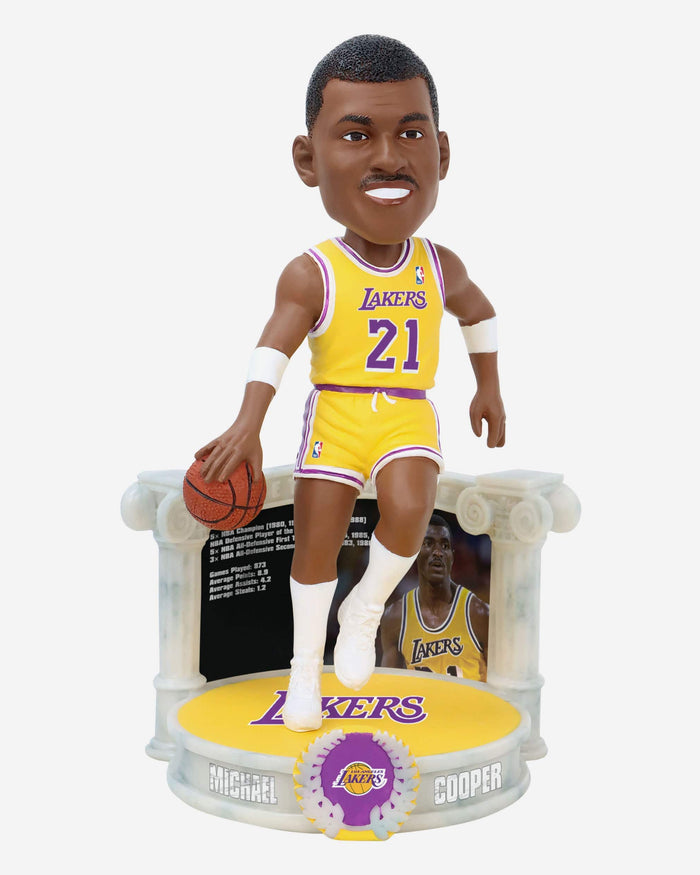 Michael Cooper Los Angeles Lakers Career Retrospective Bobblehead FOCO - FOCO.com