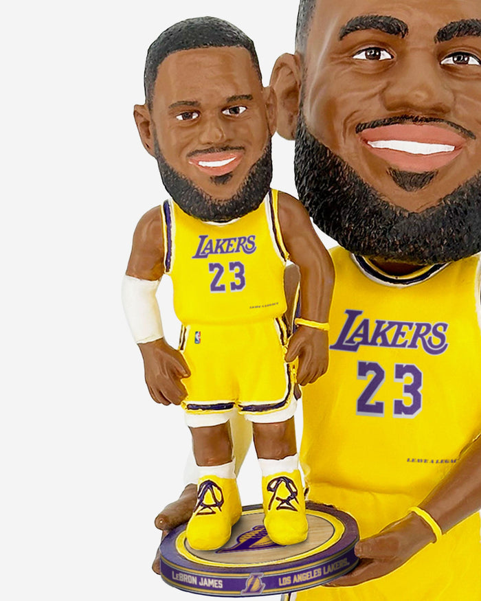 LeBron James Los Angeles Lakers Bobble Dubblz Bobblehead FOCO - FOCO.com