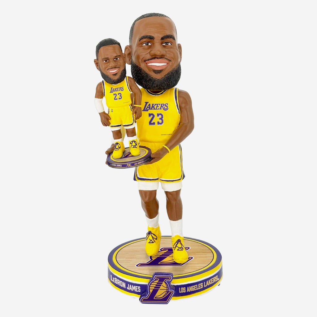 LeBron James Los Angeles Lakers Bobble Dubblz Bobblehead FOCO - FOCO.com