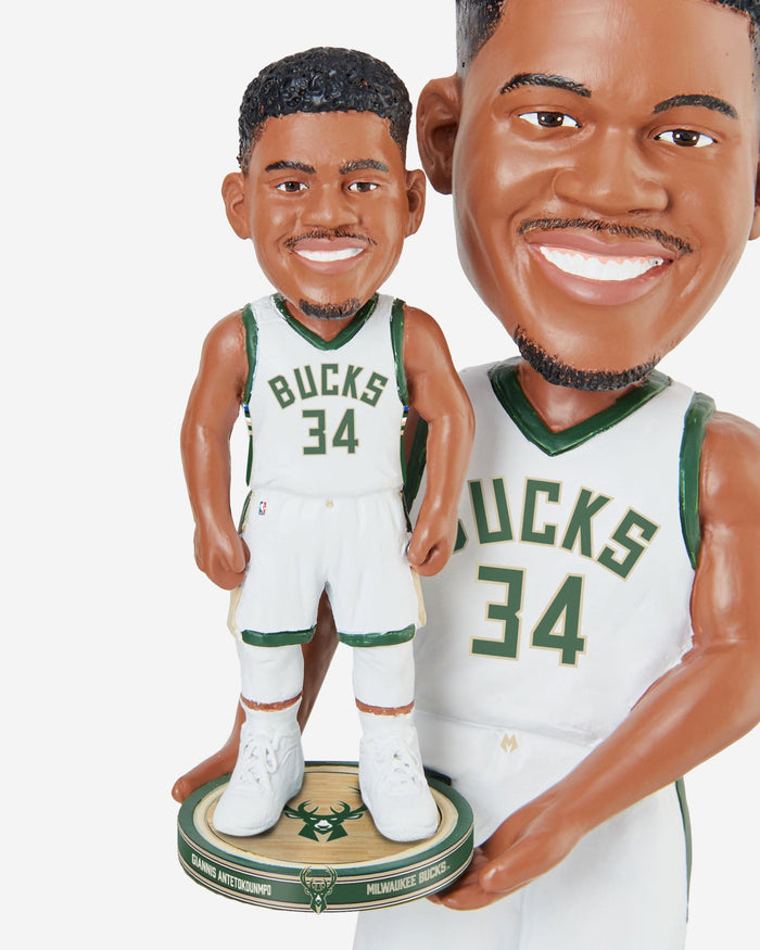 Giannis Antetokounmpo Milwaukee Bucks Bobble Dubblz Bobblehead FOCO - FOCO.com