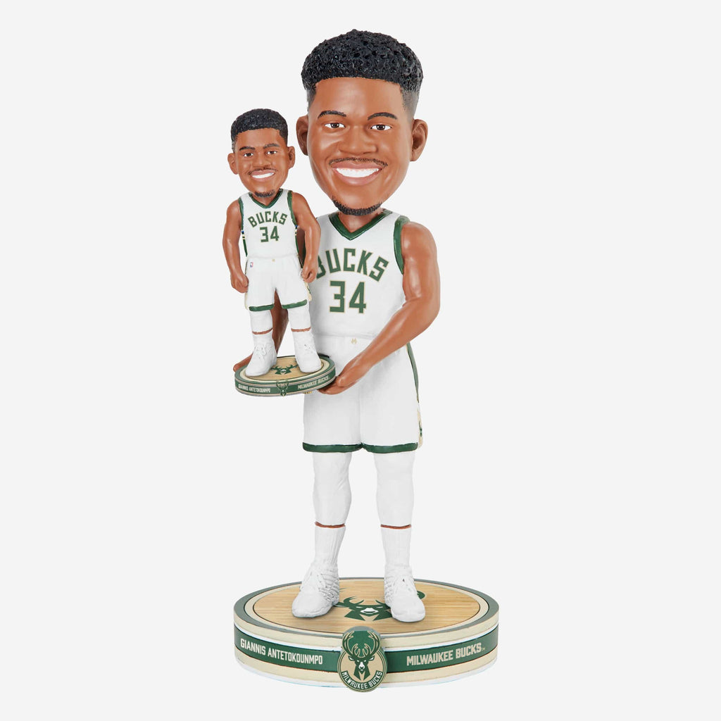 Giannis Antetokounmpo Milwaukee Bucks Bobble Dubblz Bobblehead FOCO - FOCO.com