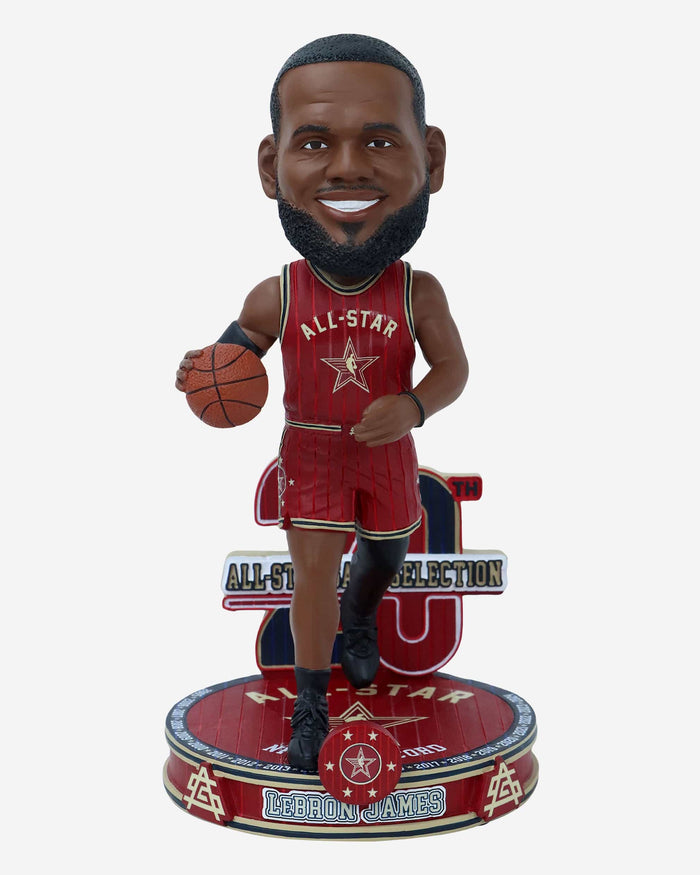 LeBron James Los Angeles Lakers 20x All-Star Bobblehead FOCO - FOCO.com