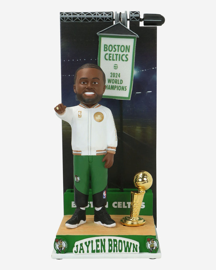 Jaylen Brown Boston Celtics 2024 Banner Raising Bobblehead FOCO - FOCO.com