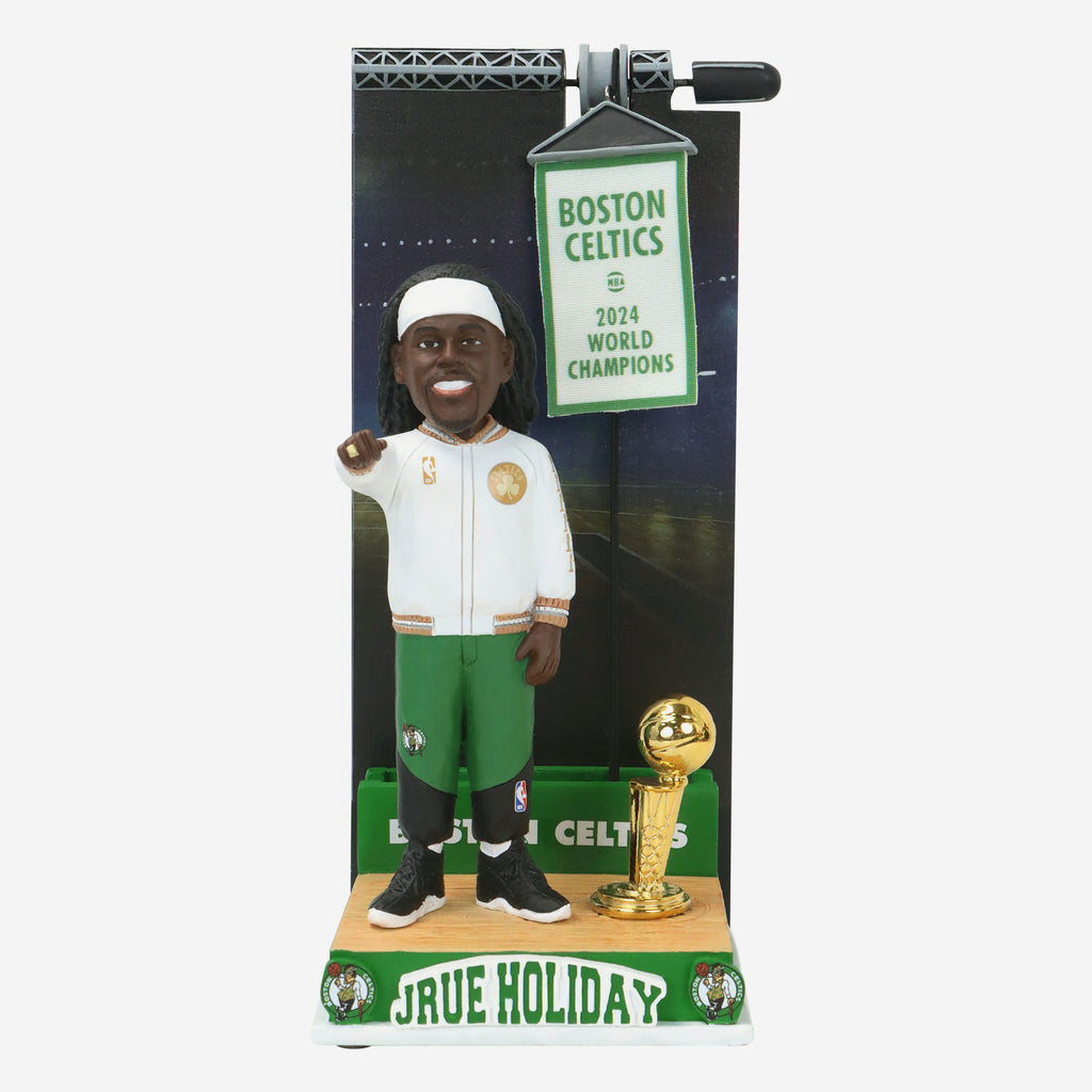 Jrue Holiday Boston Celtics 2024 Banner Raising Bobblehead FOCO - FOCO.com