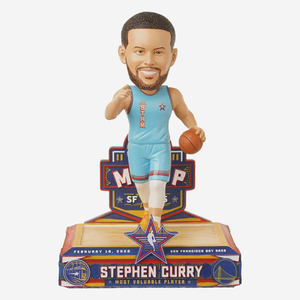 Steph Curry Golden State Warriors 2025 NBA All-Star MVP Bobblehead FOCO - FOCO.com