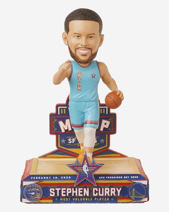 Steph Curry Golden State Warriors 2025 NBA All-Star MVP Bobblehead FOCO - FOCO.com