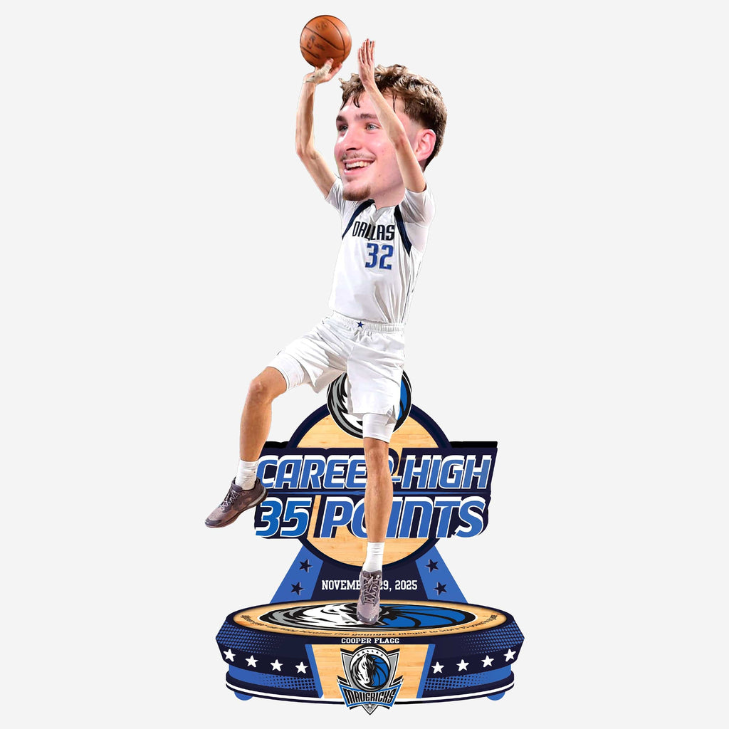 Cooper Flagg Dallas Mavericks Career High 35 Point Gamebreaker Bobblehead FOCO - FOCO.com