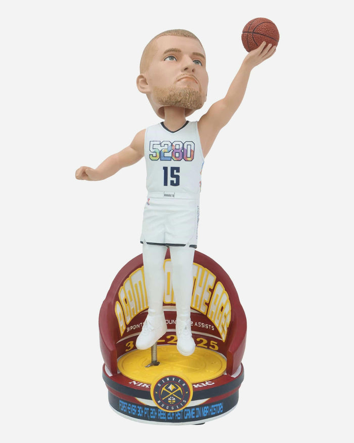 Nikola Jokic Denver Nuggets A Game for the Ages Triple Double Bobblehead FOCO - FOCO.com