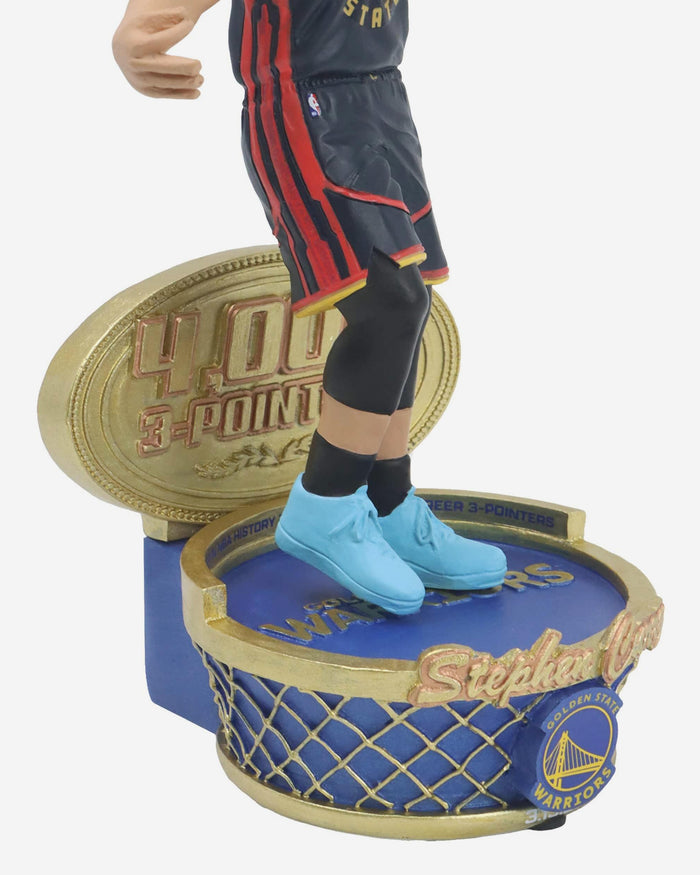 Steph Curry Golden State Warriors 4,000 Career Three Pointers Bobblehead FOCO - FOCO.com