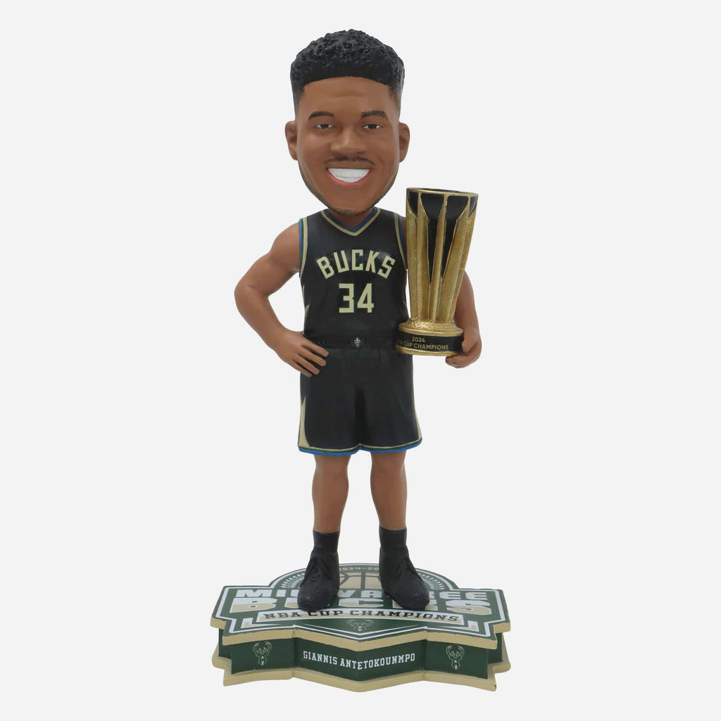 Giannis Antetokounmpo Milwaukee Bucks 2024 NBA Cup Champions Bobblehead FOCO - FOCO.com