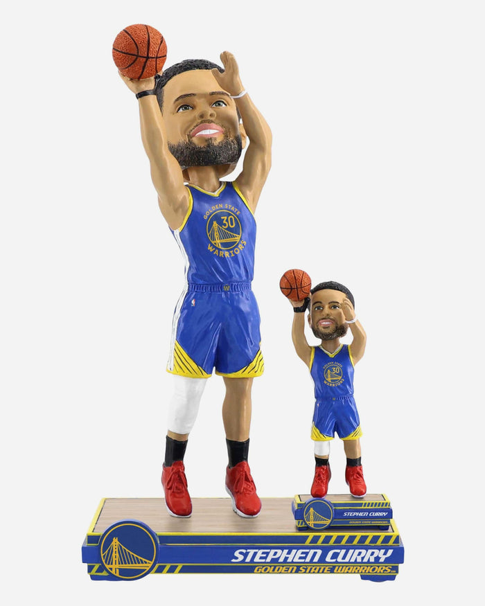 Stephen Curry Golden State Warriors Magnetized Bobble Dubblz Bobblehead FOCO - FOCO.com