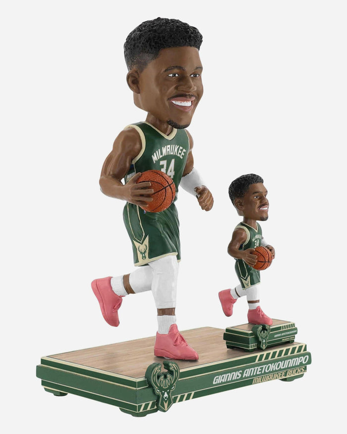 Giannis Antetokounmpo Milwaukee Bucks Magnetized Bobble Dubblz Bobblehead FOCO - FOCO.com