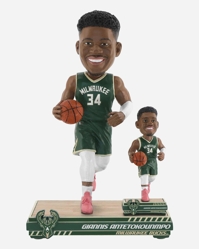 Giannis Antetokounmpo Milwaukee Bucks Magnetized Bobble Dubblz Bobblehead FOCO - FOCO.com