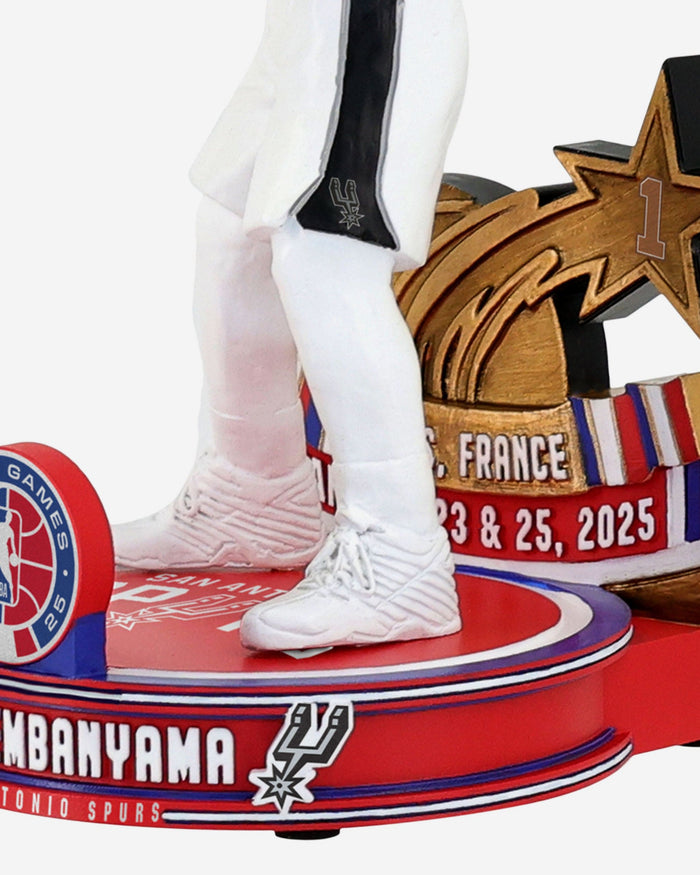 Victor Wembanyama San Antonio Spurs NBA Paris Games 2025 Bobblehead FOCO - FOCO.com