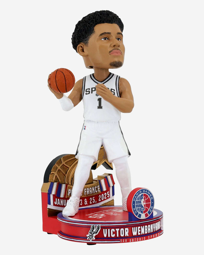 Victor Wembanyama San Antonio Spurs NBA Paris Games 2025 Bobblehead FOCO - FOCO.com