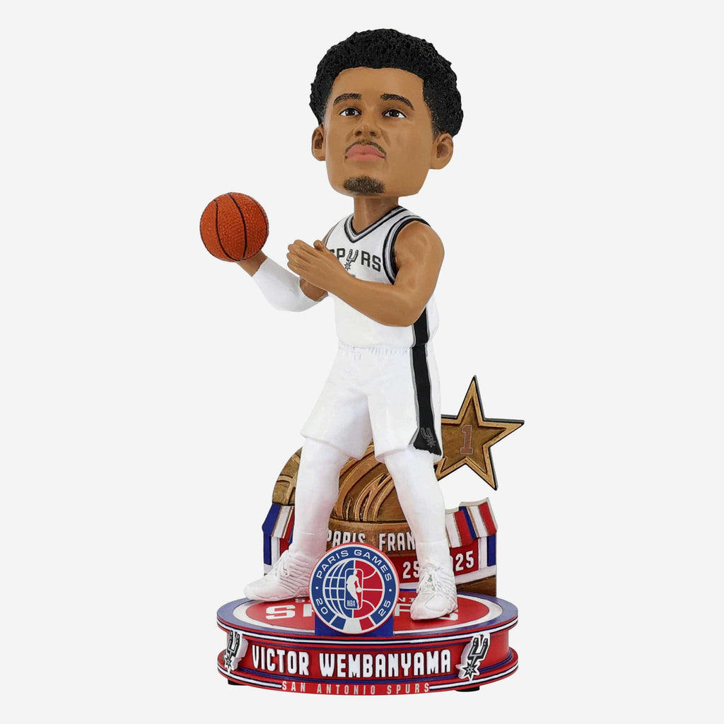 Victor Wembanyama San Antonio Spurs NBA Paris Games 2025 Bobblehead FOCO - FOCO.com