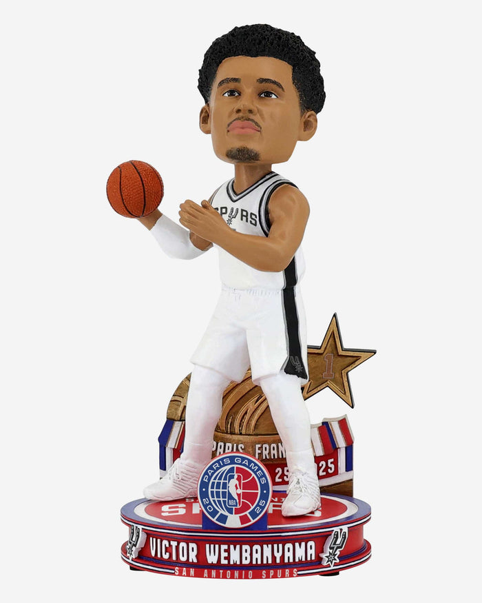 Victor Wembanyama San Antonio Spurs NBA Paris Games 2025 Bobblehead FOCO - FOCO.com