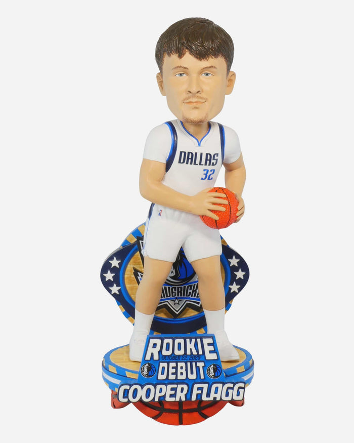 Cooper Flagg Dallas Mavericks NBA Debut Bobblehead FOCO - FOCO.com