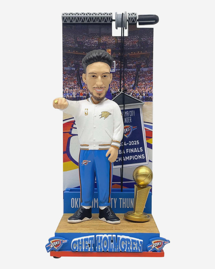 Chet Holmgren Oklahoma City Thunder Raising the Banner Bobblehead FOCO - FOCO.com