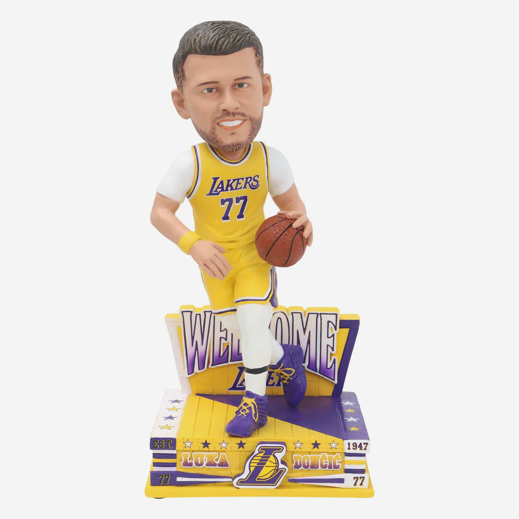 Luka Doncic Los Angeles Lakers Welcome to the Team Bobblehead FOCO - FOCO.com