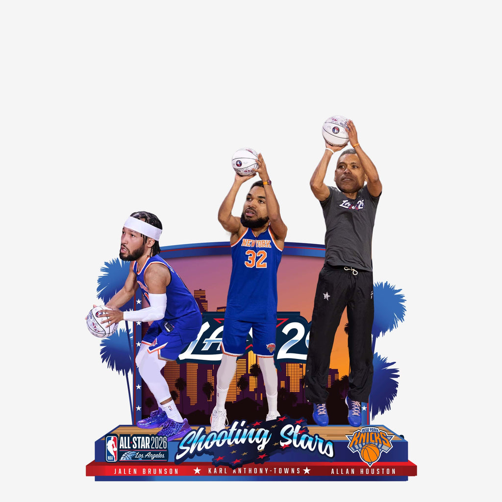 New York Knicks 2026 NBA All Star Shooting Stars Winner Mini Bobblehead Scene FOCO - FOCO.com