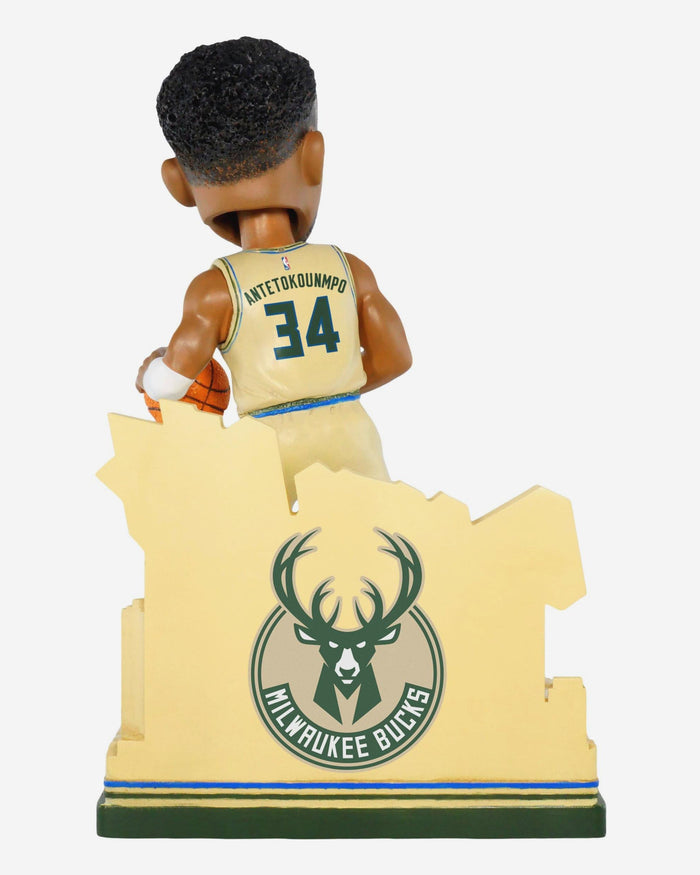 Giannis Antetokounmpo Milwaukee Bucks 2026 City Jersey Bobblehead FOCO - FOCO.com