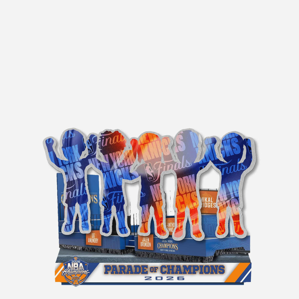 New York Knicks 2026 NBA Champions Parade Float Mini Bobblehead Scene FOCO - FOCO.com
