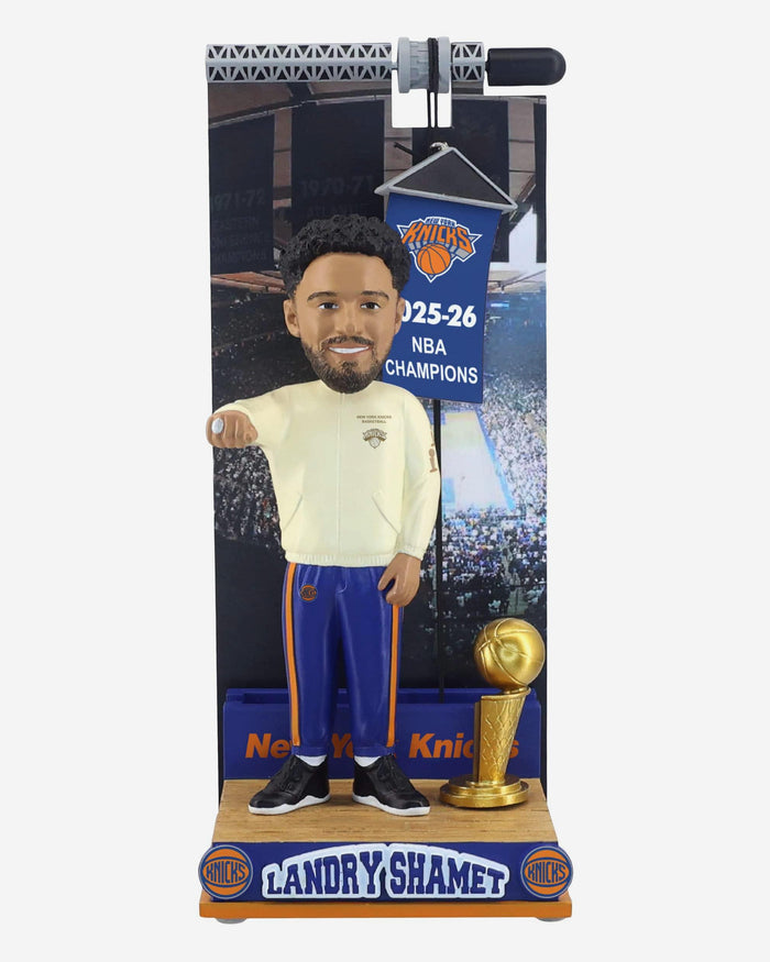 Landry Shamet New York Knicks Raising the Banner Bobblehead FOCO - FOCO.com