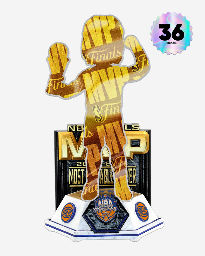 New York Knicks 2026 NBA Champions MVP Celebration 3 Ft Bobblehead FOCO - FOCO.com