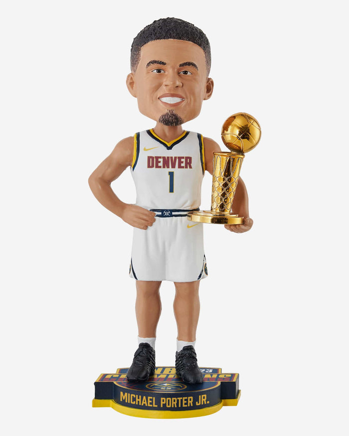 Michael Porter Jr Denver Nuggets 2023 NBA Champions Alternate Uniform Bobblehead FOCO - FOCO.com