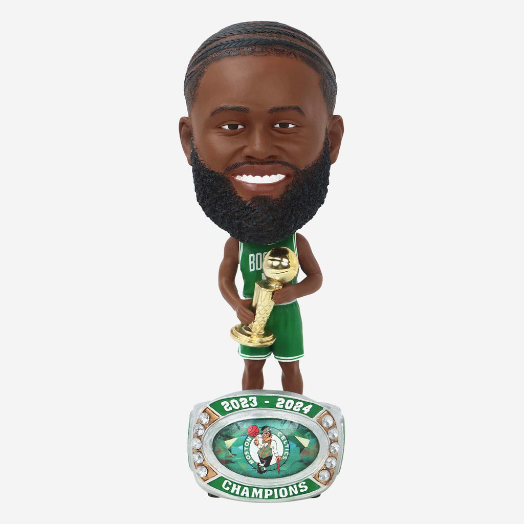 Jaylen Brown Boston Celtics 2024 NBA Champions Ring Base Bighead Bobblehead FOCO - FOCO.com