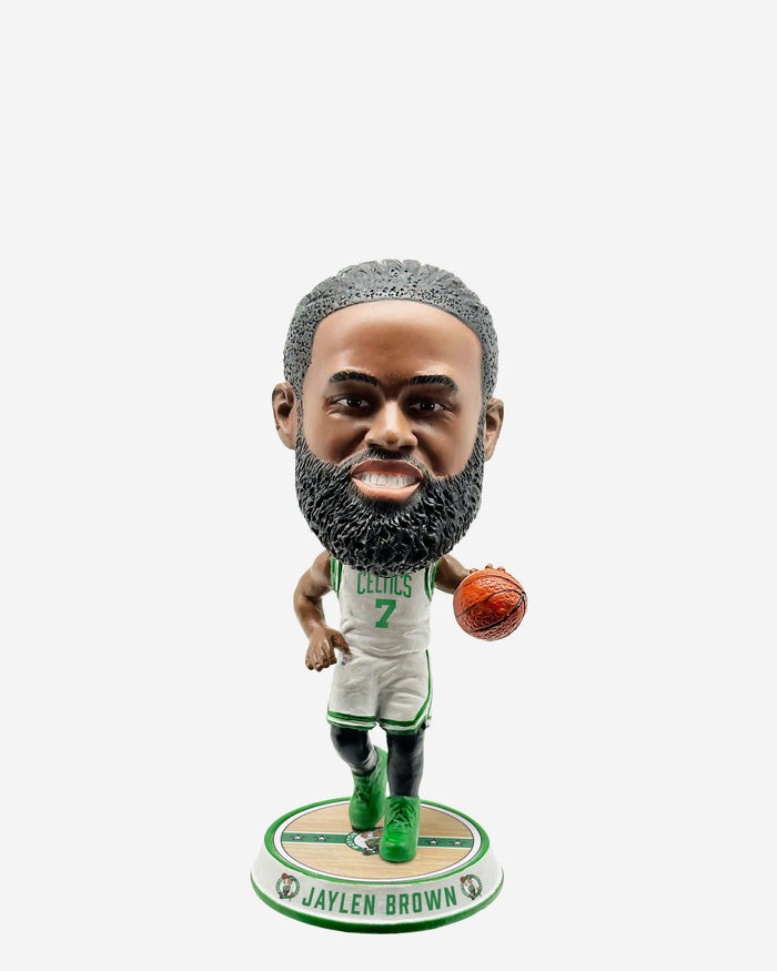 Jaylen Brown Boston Celtics Court Stripe Mini Bighead Bobblehead FOCO - FOCO.com