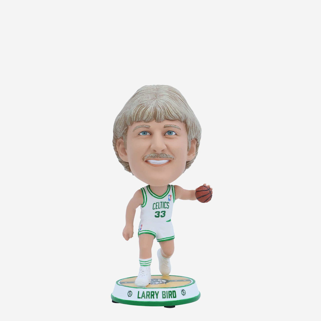 Larry Bird Boston Celtics Court Stripe Mini Bighead Bobblehead FOCO - FOCO.com