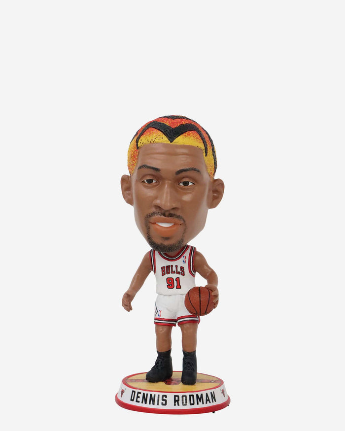 Dennis Rodman Chicago Bulls Court Stripe Mini Bighead Bobblehead FOCO - FOCO.com