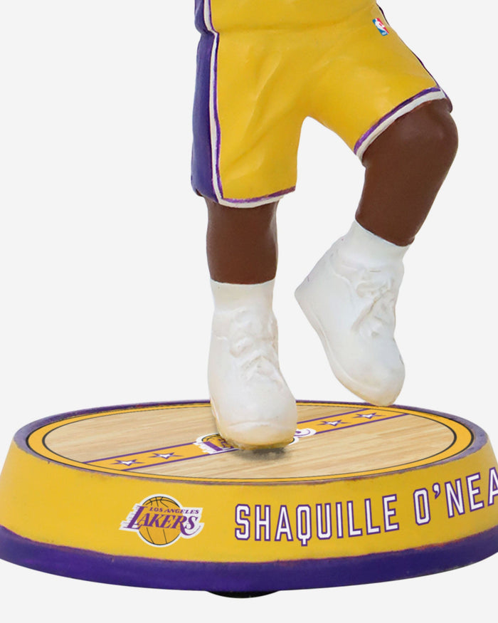 Shaquille O'Neal Los Angeles Lakers Court Stripe Mini Bighead Bobblehead FOCO - FOCO.com