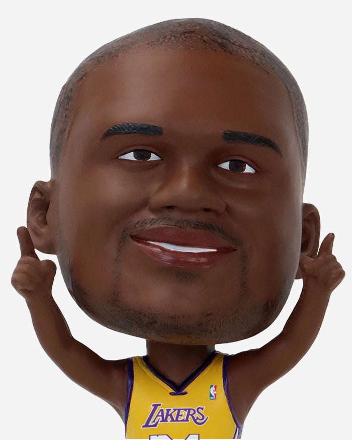 Shaquille O'Neal Los Angeles Lakers Court Stripe Mini Bighead Bobblehead FOCO - FOCO.com