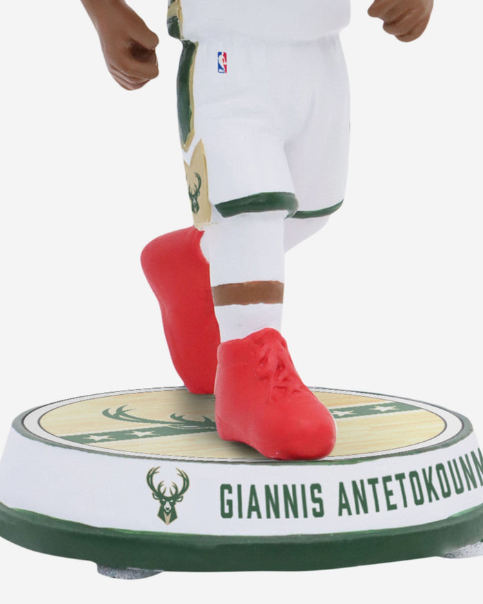 Giannis Antetokounmpo Milwaukee Bucks Court Stripe Mini Bighead Bobblehead FOCO - FOCO.com