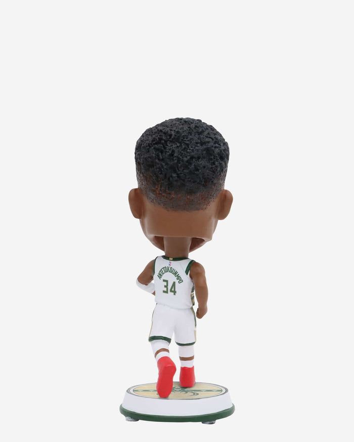 Giannis Antetokounmpo Milwaukee Bucks Court Stripe Mini Bighead Bobblehead FOCO - FOCO.com