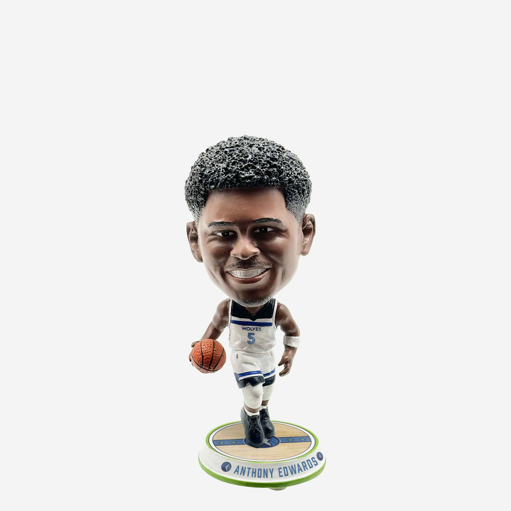 Anthony Edwards Minnesota Timberwolves Court Stripe Mini Bighead Bobblehead FOCO - FOCO.com