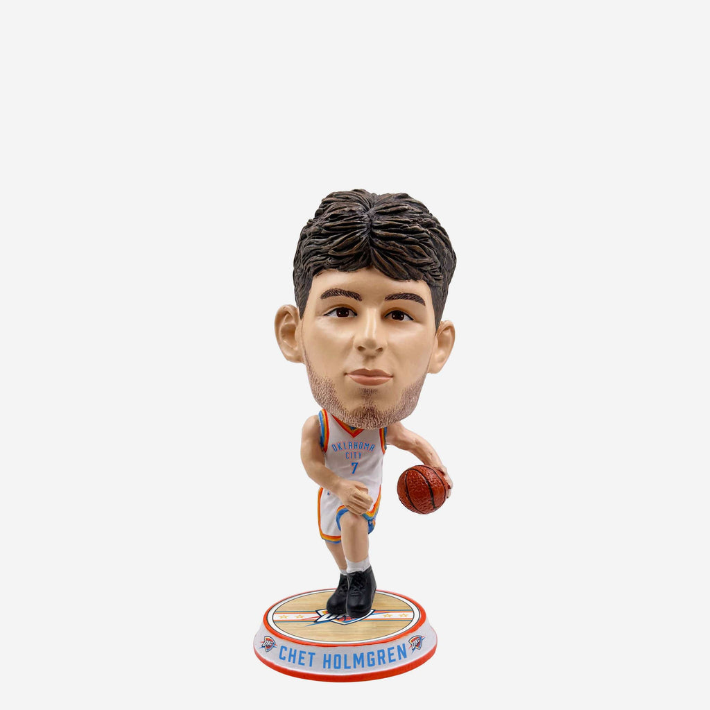 Chet Holmgren Oklahoma City Thunder Court Stripe Mini Bighead Bobblehead FOCO - FOCO.com