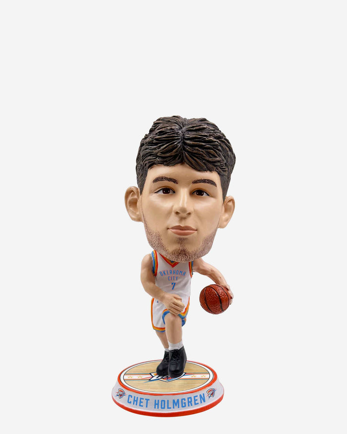 Chet Holmgren Oklahoma City Thunder Court Stripe Mini Bighead Bobblehead FOCO - FOCO.com