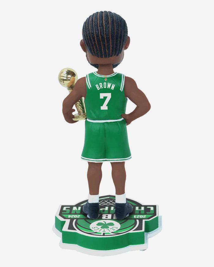 Jaylen Brown Boston Celtics 2024 NBA Champions Green Bobblehead FOCO - FOCO.com