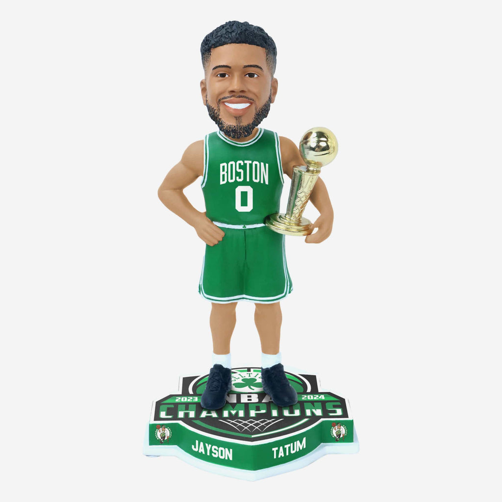 Jayson Tatum Boston Celtics 2024 NBA Champions Green Bobblehead FOCO - FOCO.com