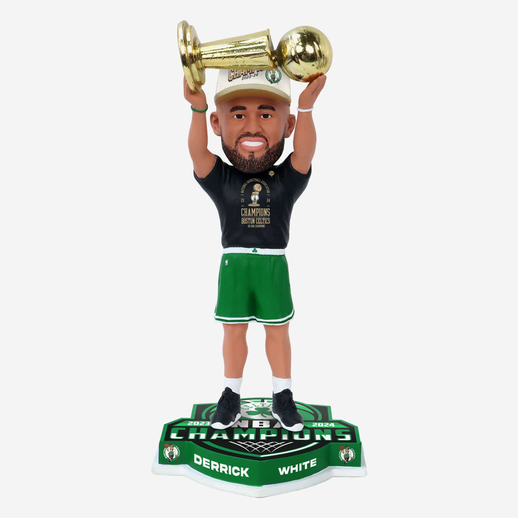 Derrick White Boston Celtics 2024 NBA Champions Trophy Hoist Bobblehead FOCO - FOCO.com