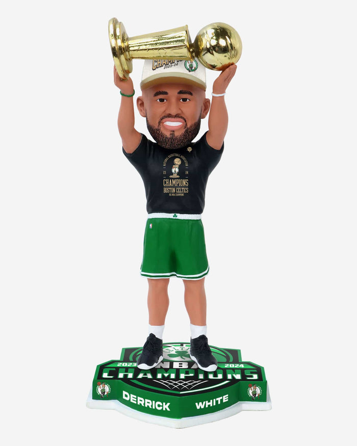 Derrick White Boston Celtics 2024 NBA Champions Trophy Hoist Bobblehead FOCO - FOCO.com