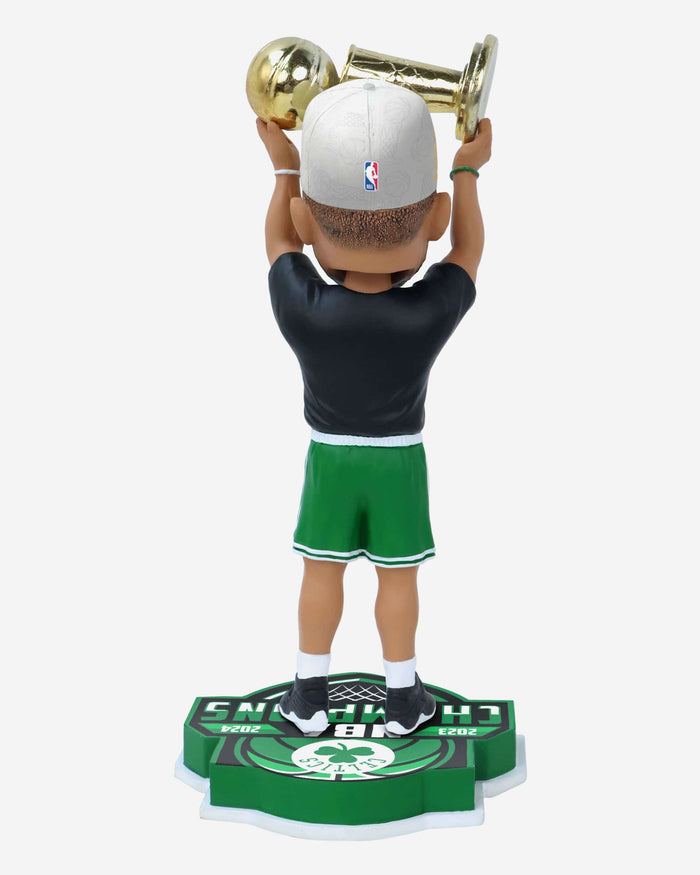 Jayson Tatum Boston Celtics 2024 NBA Champions Trophy Hoist Bobblehead FOCO - FOCO.com