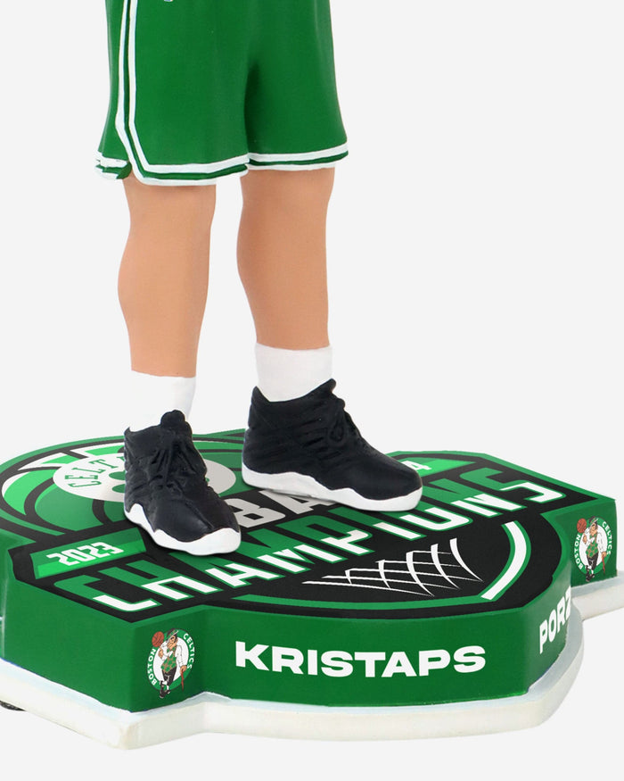 Kristaps Porzingis Boston Celtics 2024 NBA Champions Trophy Hoist Bobblehead FOCO - FOCO.com