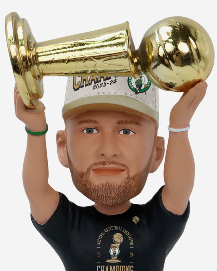 Kristaps Porzingis Boston Celtics 2024 NBA Champions Trophy Hoist Bobblehead FOCO - FOCO.com