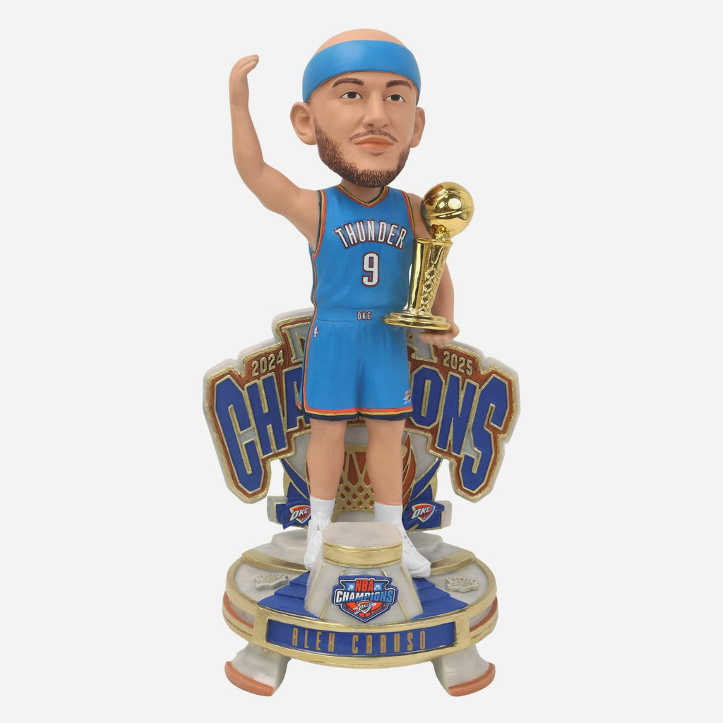 Alex Caruso Oklahoma City Thunder 2025 NBA Champions Celebration Bobblehead FOCO - FOCO.com
