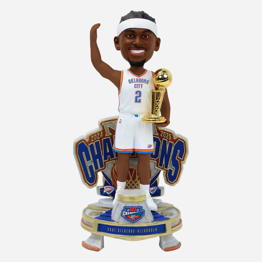 Shai Gilgeous-Alexander Oklahoma City Thunder 2025 NBA Champions Celebration Bobblehead FOCO - FOCO.com